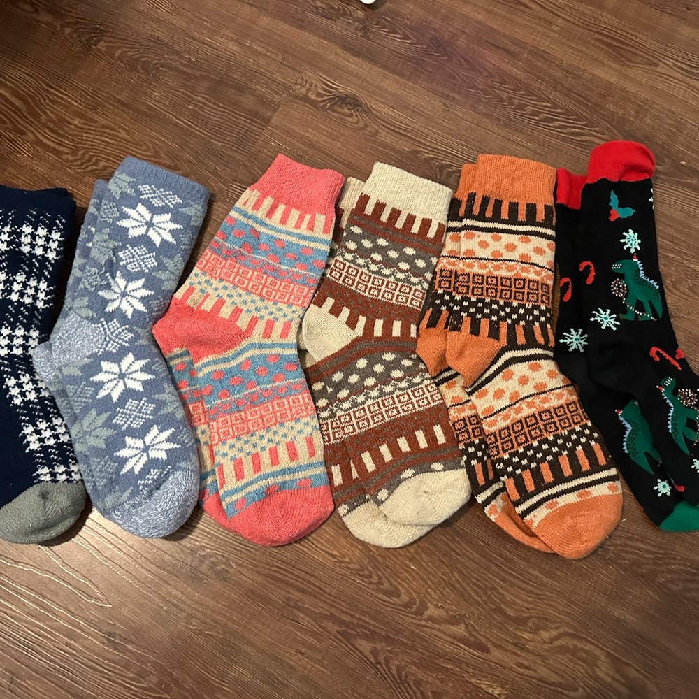 Colorful Patterned Women’s Socks Set